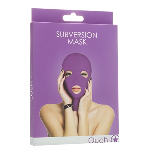 Ouch! Subversion Purple Mask for Sensory Play