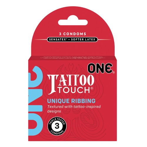 Condón ONE Tattoo Touch 3-Pack