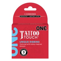 ONE Tattoo Touch Condom 3-Pack