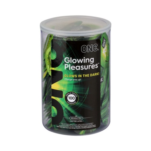 ONE Glowing Pleasure Jar - 100 Count