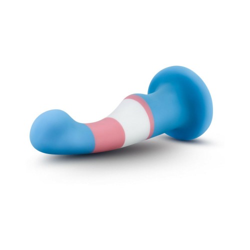 Avant Pride P2 True Blue Dildo de Silicona de 6 in. - Placer Moderno