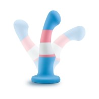 Avant Pride P2 True Blue Dildo de Silicona de 6 in. - Placer Moderno