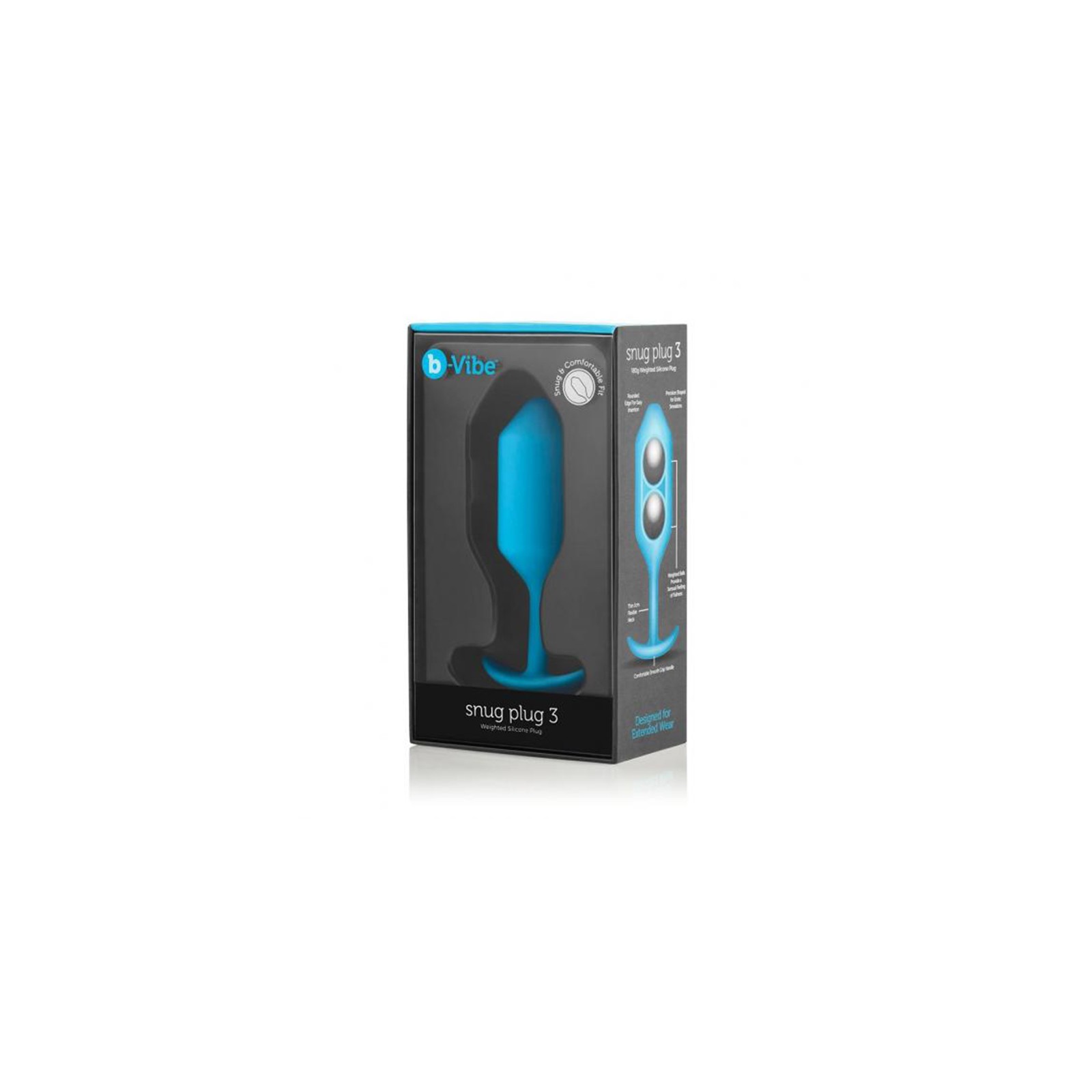 b-Vibe Snug Plug 3 para Placer Anal Discreto