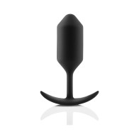 b-Vibe Snug Plug 3 Plug Anal de Silicona con Peso Negro - Compra Ahora