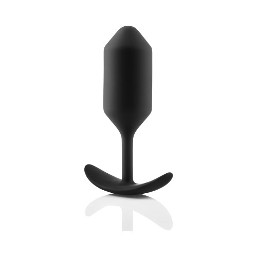 b-Vibe Snug Plug 3 Plug Anal de Silicona con Peso Negro - Compra Ahora