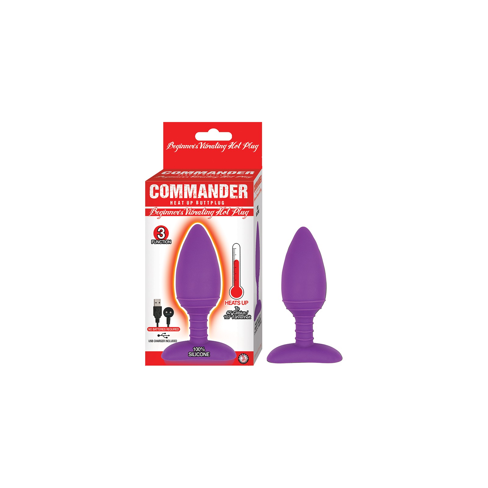 Plug Caliente Vibrador para Principiantes Commander