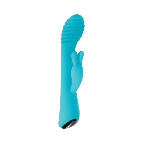 Vibrador Conejito de Silicona Evolved Aqua Teal