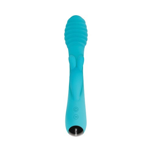 Evolved Aqua Bunny Silicone Rabbit Vibrator Teal