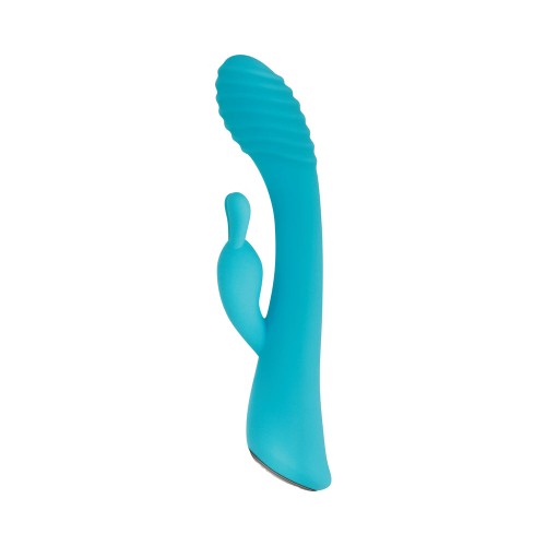 Vibrador Conejito de Silicona Evolved Aqua Teal