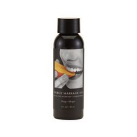 Earthly Body Edible Massage Oil Mango for Intimate Moments