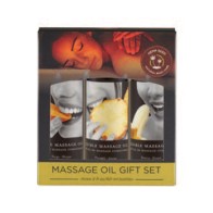 Earthly Body Edible Massage Oil Gift Set - Natural Scents