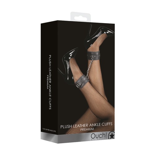 Ouch! Premium Adjustable Ankle Cuffs Black