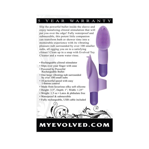 Vibrador de Dedo Recargable Evolved Fingerific