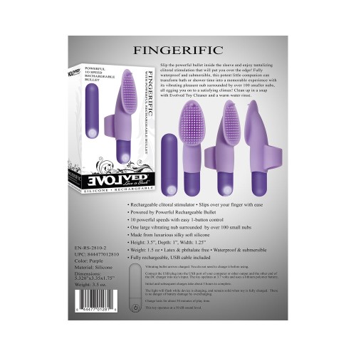 Vibrador de Dedo Recargable Evolved Fingerific