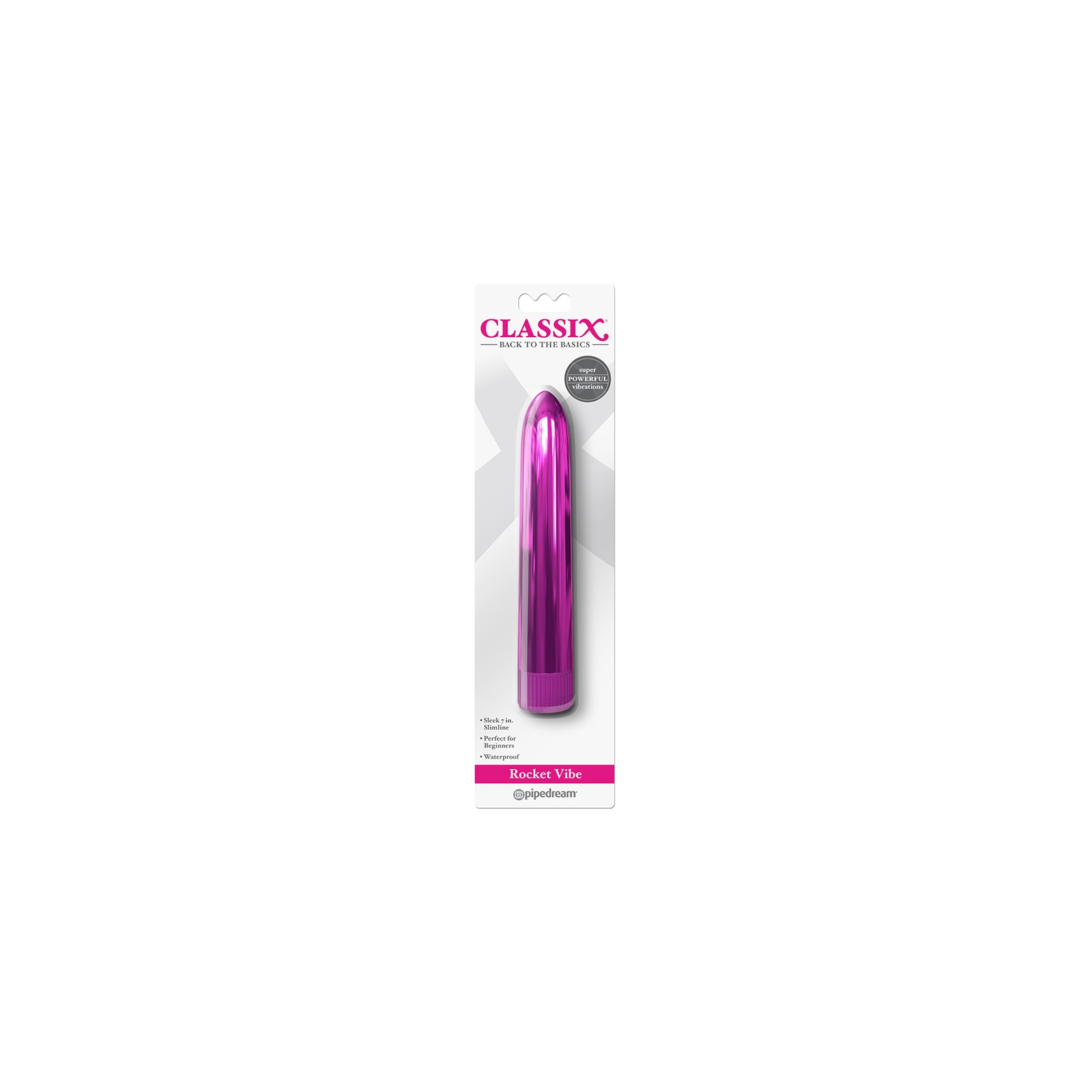 Pipedream Classix Rocket Vibe Vibrador de 18 cm Rosa