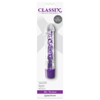 Pipedream Classix Mr. Twister Vibrator and Sleeve - Purple Ecstasy