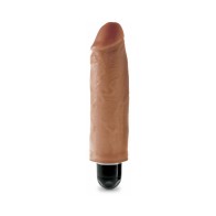 Dildo Vibrante King Cock 6 in. Marrón