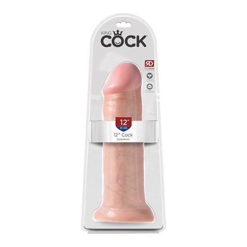 Pipedream King Cock Dildo Realista de 12 in. con Ventosa - Placer Realista