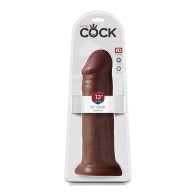 Dildo Realista King Cock de 12 in. Brown de Pipedream