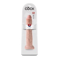 Dildo Realista Pipedream King Cock de 13" con Ventosa - Beige