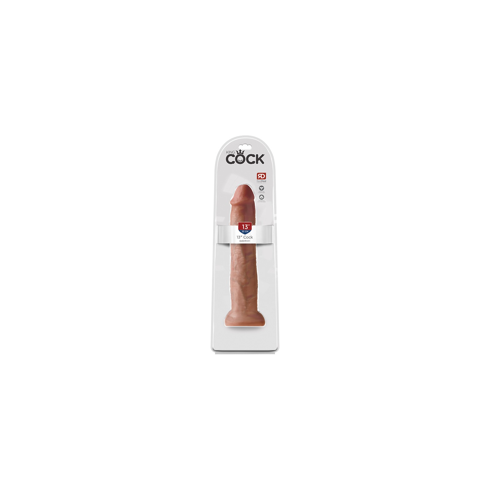 Dildo Realista Pipedream King Cock 13 pulgadas con Ventosa Tono Beige