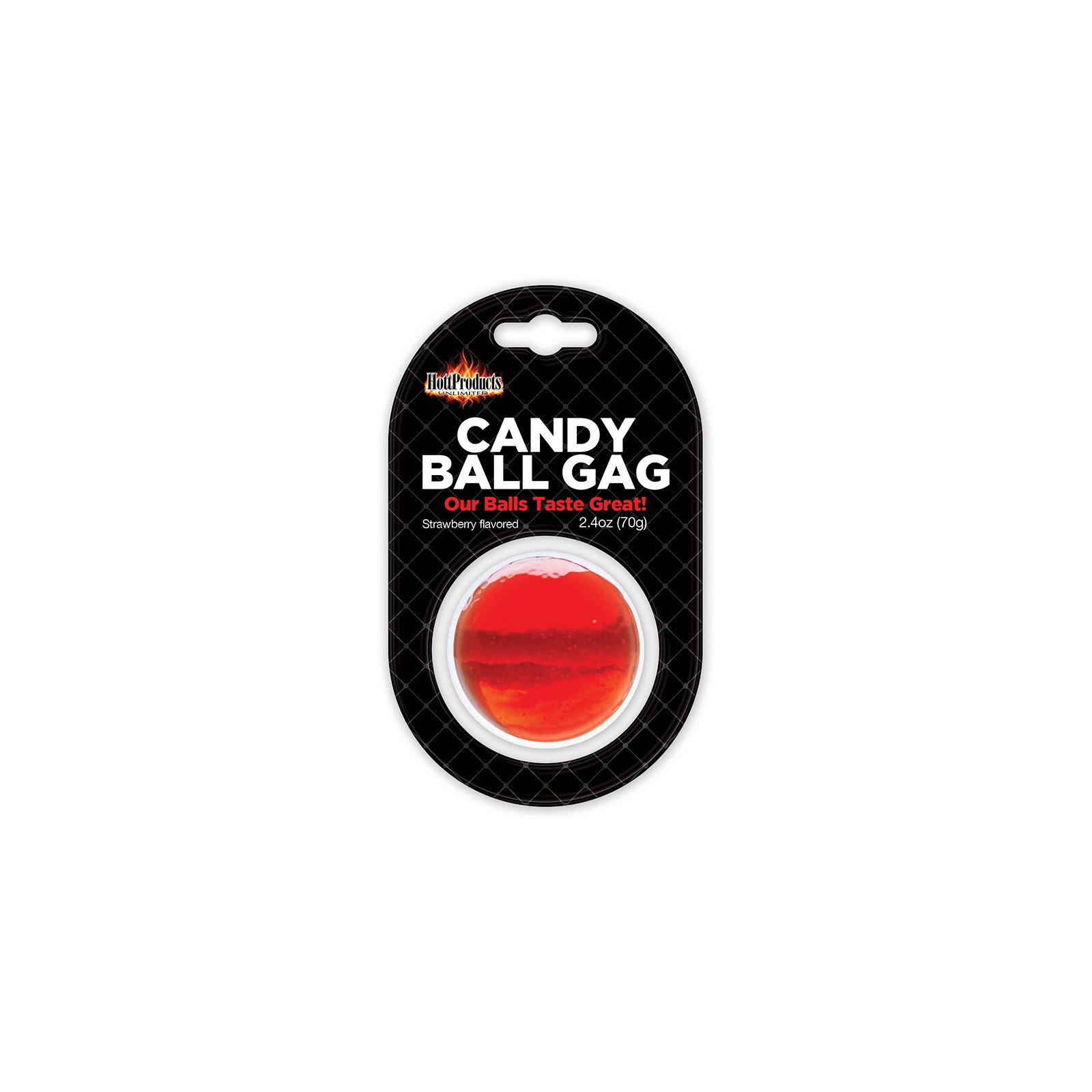 Strawberry Flavor Candy Ball Gag for Playful Fun