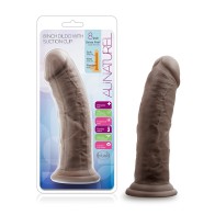 Au Naturel 8 in. Posable Dual Density Dildo Brown