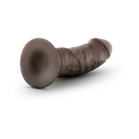 Au Naturel 8 in. Posable Dual Density Dildo Brown