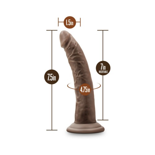 Dildo Realista de 7 Pulgadas Dr. Skin Marrón