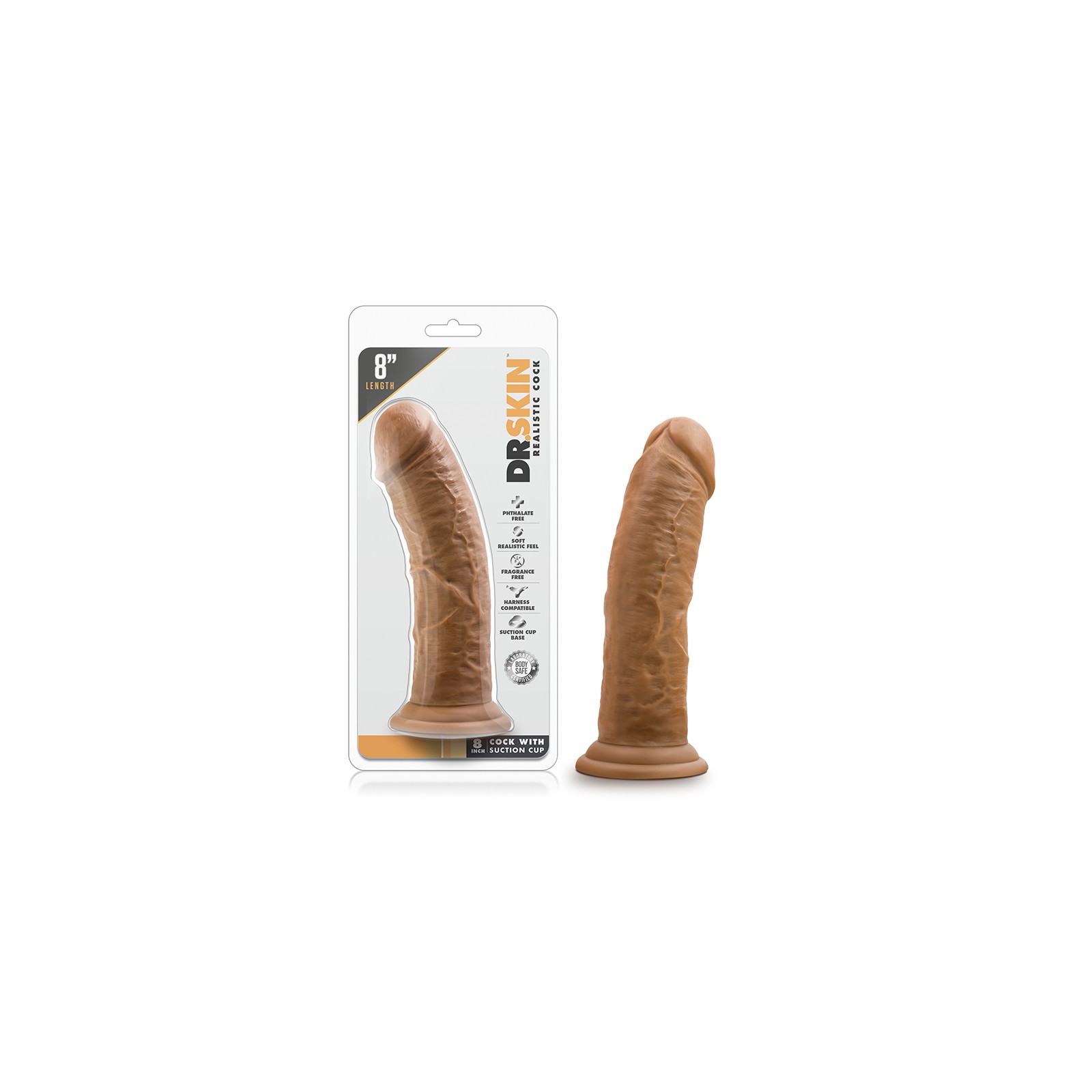 Dr Skin Realistic 8 Inch Dildo Tan