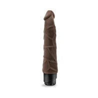 Dr. Skin Realistic Vibrating Dildo 9in Brown