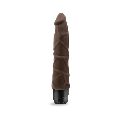 Dr. Skin Realistic Vibrating Dildo 9in Brown