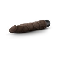 Dr. Skin Realistic Vibrating Dildo 9in Brown