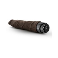 Dr. Skin Realistic Vibrating Dildo 9in Brown