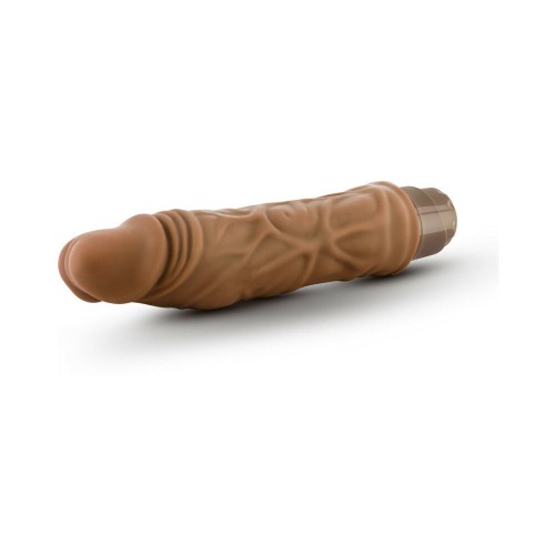 Dr. Skin Vibe 10 Dildo Vibrador Realista - 8.5 in. Tan