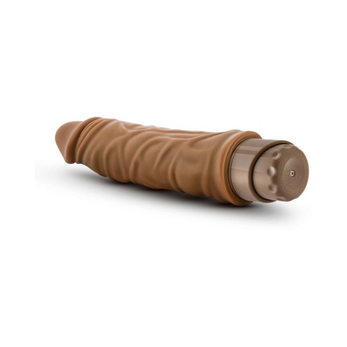 Dr. Skin Vibe 10 Dildo Vibrador Realista - 8.5 in. Tan