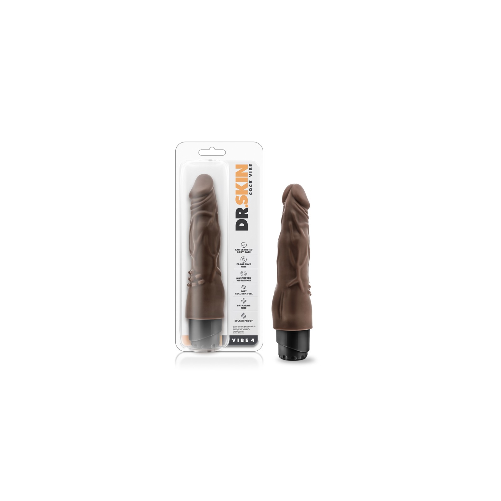 Dildo Vibrante Realista Dr. Skin Vibe 4 de 8 Pulgadas