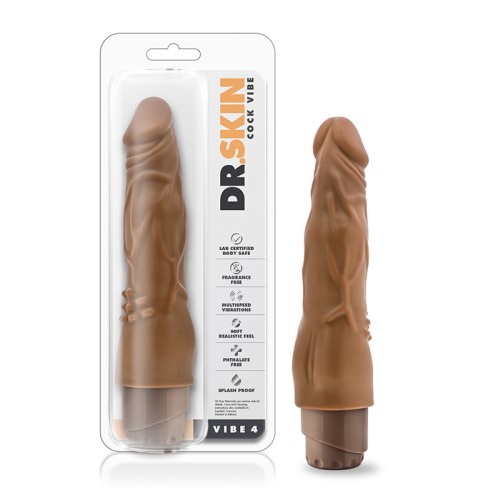 Dildo Vibrador Realista 8 in. Dr. Skin Tan