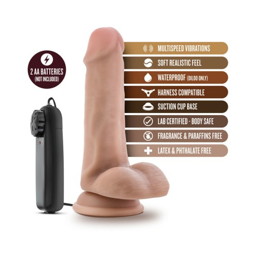 Dr. Skin Dr. Rob Dildo Vibrante de 6 in. con Testículos Beige