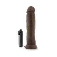 Dr. Skin Dr. Throb Dildo Vibrador Realista Marrón