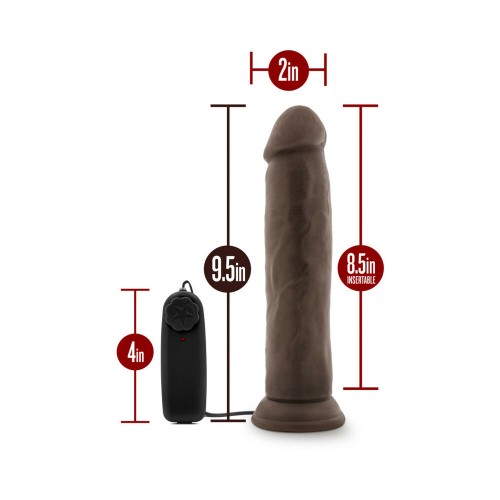 Dr. Skin Dr. Throb Dildo Vibrador Realista Marrón