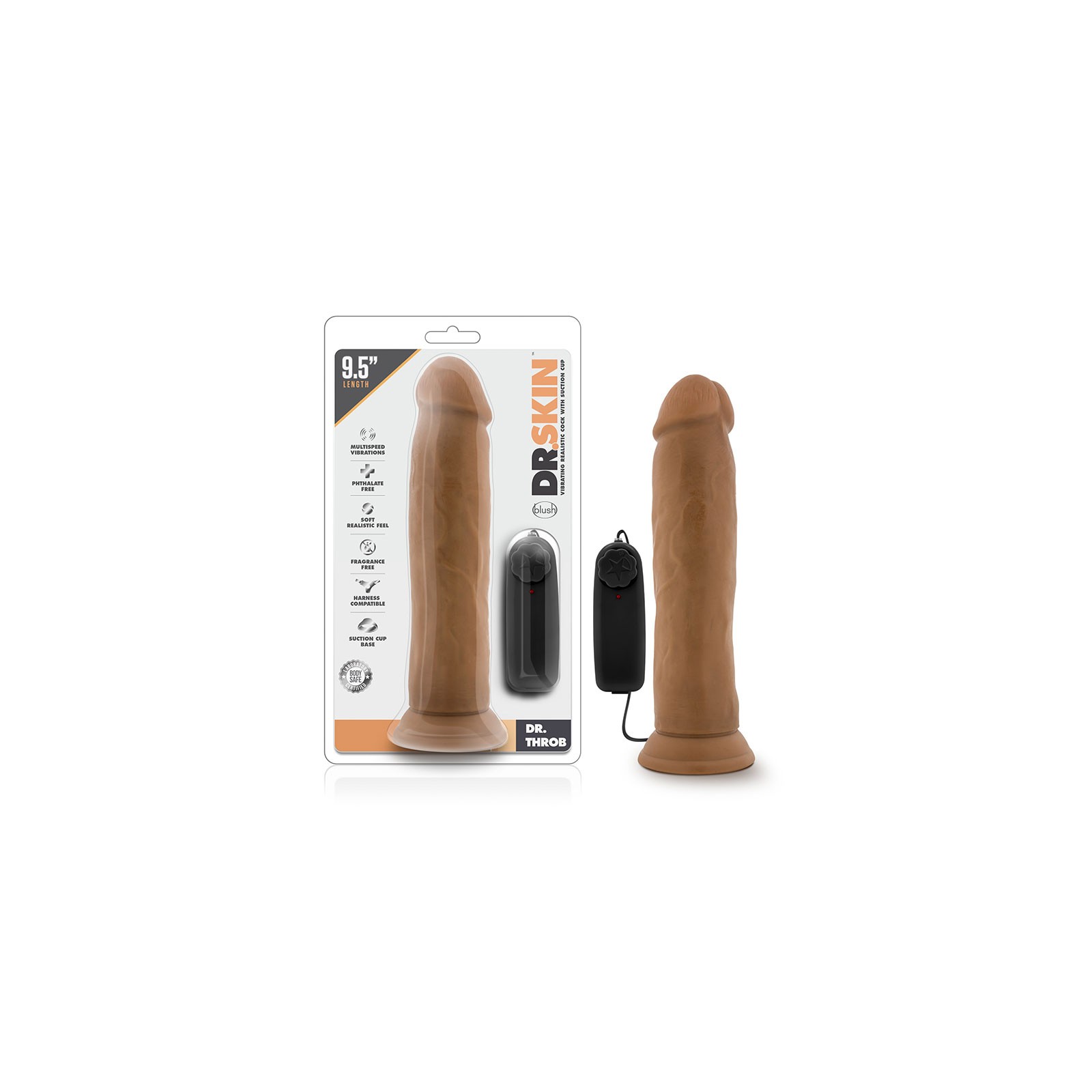 Dildo Vibrador Dr. Throb de 9.5 in