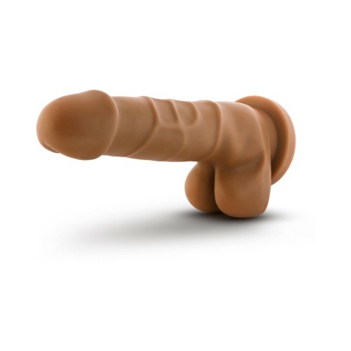 Dildo Realista de 7 Pulgadas Dr. Skin con Testículos Color Tan