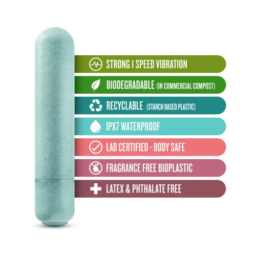 Vibrador Bullet Ecológico Gaia de Velocidad Única Aqua