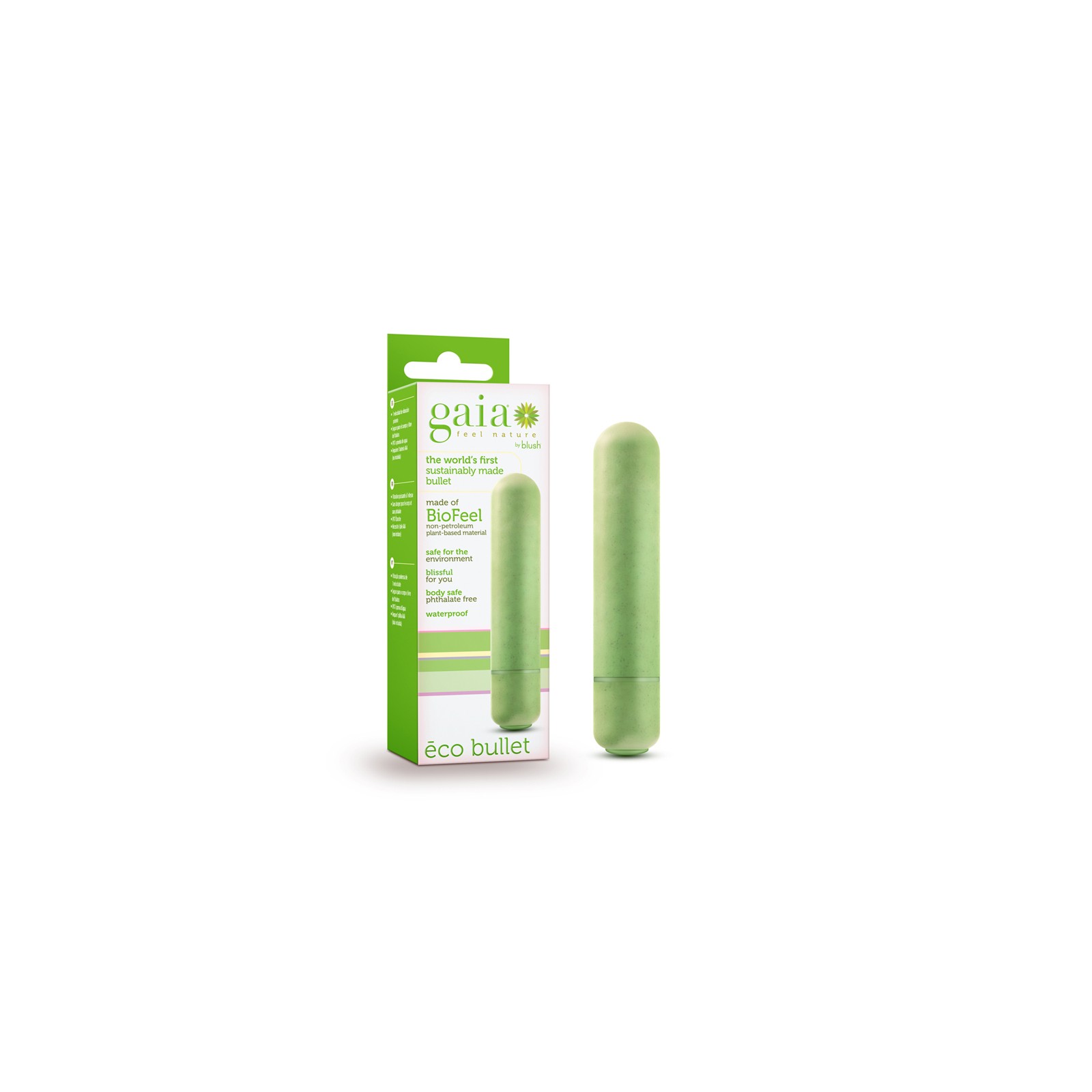 Gaia Eco Bullet Green Vibrator for Eco-Friendly Pleasure