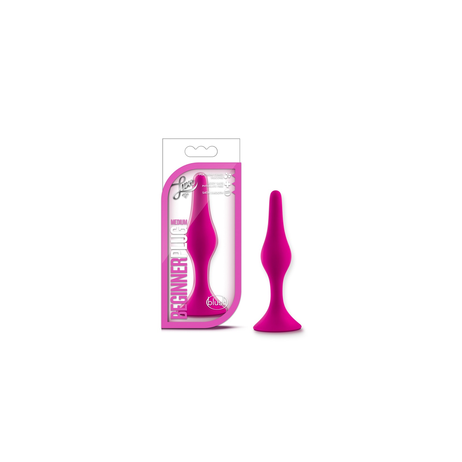 Luxe Silicone Medium Beginner Anal Plug