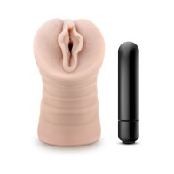 Masturbador Vagina M para Hombres Ashley con Vibrador Beige