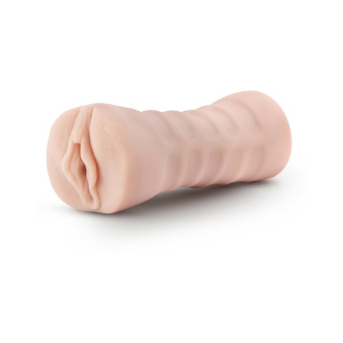 M for Men Ashley Vagina Stroker with Bullet Vibrator Beige