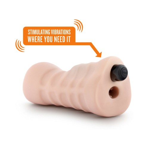 M for Men Ashley Vagina Stroker with Bullet Vibrator Beige