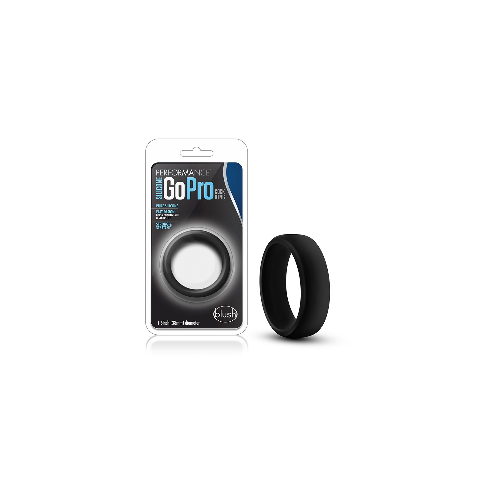 Performance Silicone Go Pro Cock Ring Black